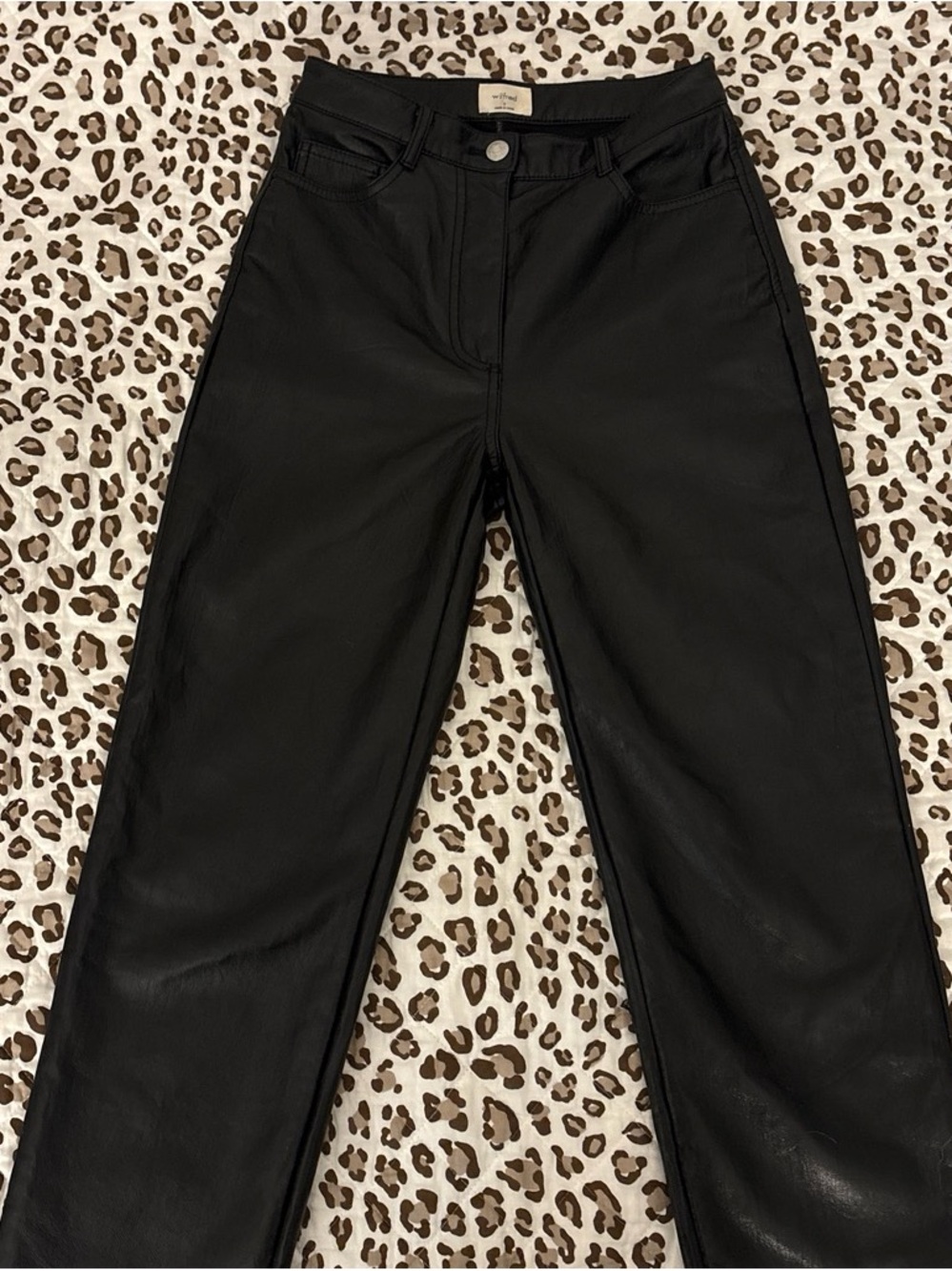 Wilfred/Artizia Straight-Leg Leather Pants